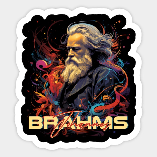 Brahms Sticker by Quotee